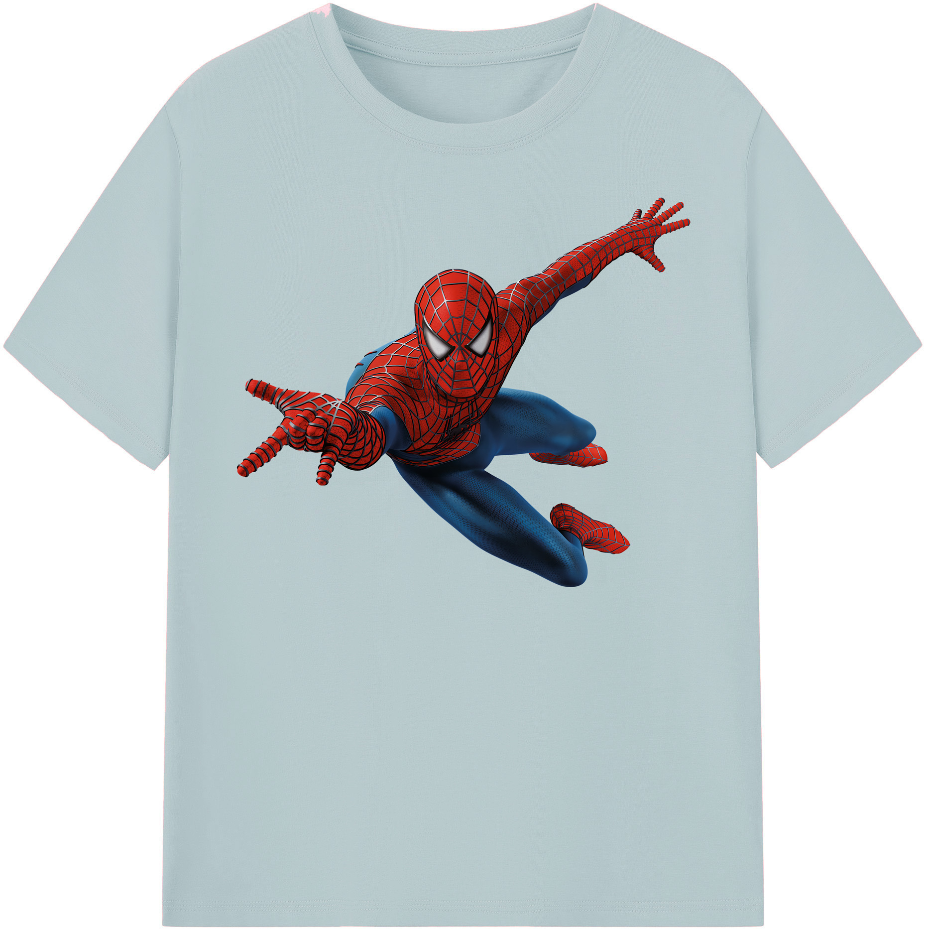 （画像用） Spider Man スパイダーマン 綿100％半袖Tシャツ（フロントプリント）